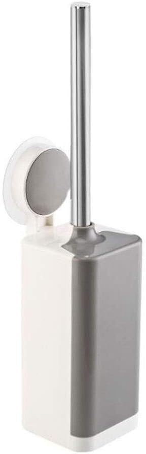Brosse de toilette murale carrée haut de gamme en acier inoxydable chic