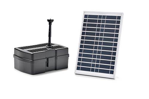 Pontec 95593 PondoRell 1500 UVC Solar - Unterwasserfilter mit Solar, für Teiche bis 1500 Liter (ohne Fischbesatz), inklusive UVC-Klärer