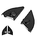 Naroote 1 Pair Front Door Pillar Tweeter Cover Trim Speaker Garnish Car Door Tweeter Speaker Panel Cover Replacement for RAV4 2014‑2019