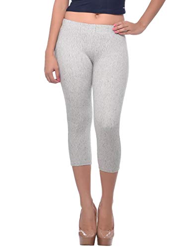 Image of Frenchtrendz Women's Cotton Modal Spandex Stretchable Slim Fit Jegging Capris