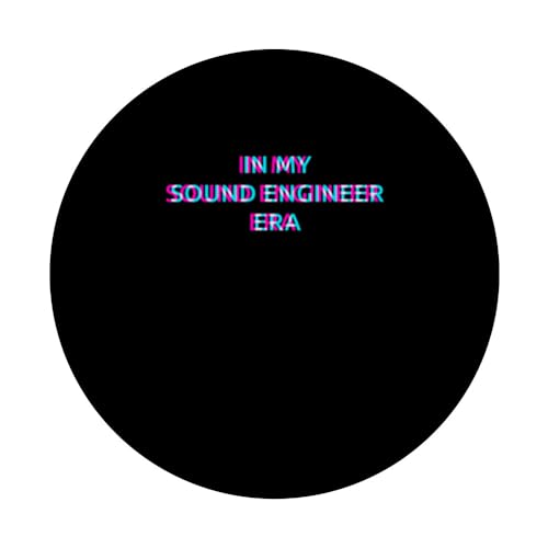 In My Sound Engineer Era 80s Retro Style PopSockets Swappable PopGrip, Black - Image 3