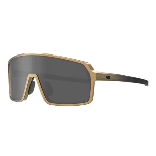 HOT BUTTERED - Óculos de Sol HB GRINDER - Proteção UV, Óculos Escuros Masculino e Feminino, Performance Esportes Ciclismo - Preto Esportivo, Lente Fume