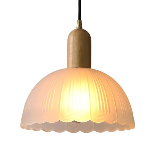 Lampe suspendue en verre E27 et plafonnier au design chapeau créatif pour salon