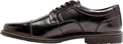 Rockport Taylor Waterproof Cap Toe - Shoes for Men - Leather Upper - Synthetic Outsole - Shock Absorbing Heel Black 9 M (D)3