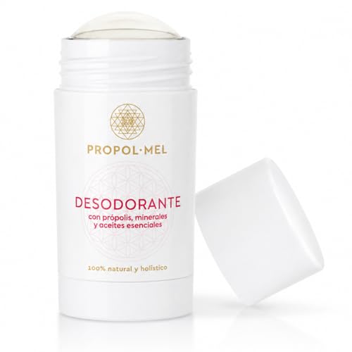 Propol-mel - Spray Desodorante BIO | Larga Duración | Neutraliza el Olor corporal Intenso en Hombres, Mujeres y Adolescentes | Própolis, Plata, Aceites esenciales y minerales activos | 30g