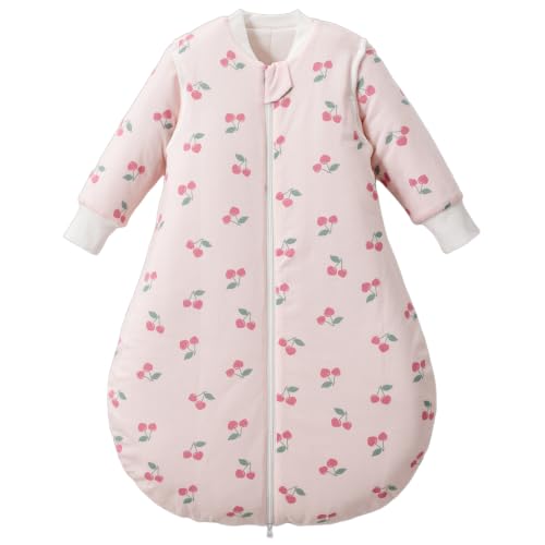 Image of Duomiaomiao 3.5 TOG Baby Sleep Sack 100% Cotton Winter Long Sleeve Baby Wearable Blanket, Super Warm Quilted Comfy Toddler Sleeping Sack