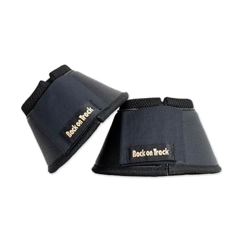 Cloches pour sabots noires équipement de protection du cheval au box