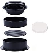 Ulikey 3 in 1 Burgerpresse Set, Hamburger Patty Presse Hamburger Mold Kit, Antihaft-Beschichtung ...