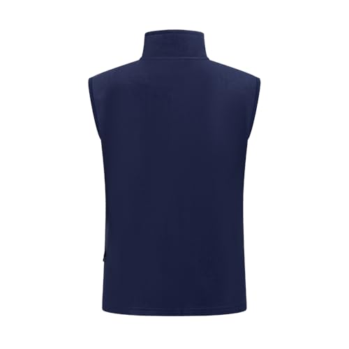 EXNER Damen-Fleeceweste, Ärmellos, Stehkragen, Seiteneingrifftaschen, Zipper, navy, Größe 2XL – Bild 2