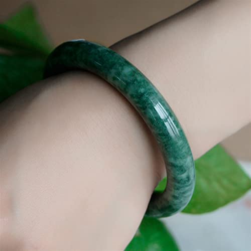 Bracelet jade vert émeraude naturel un jonc sculpté main symbole de sérénité