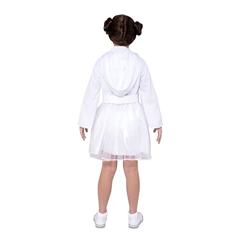 Disfraz juvenil Princesa Leia Star Wars con peluca y cinturón miniatura 6