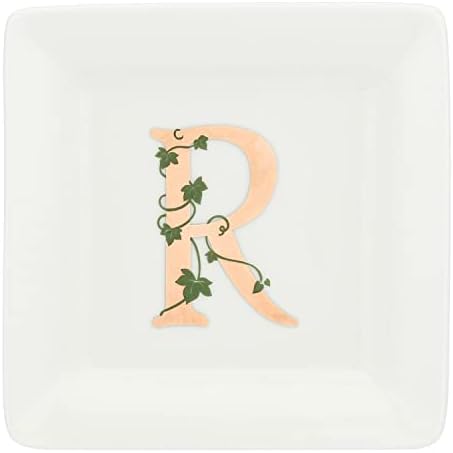 White Porcelain – Square Plate Letter R – Home Decoration, Kitchen – Loved Line – Gift Idea – Porcelain – 10 x 10 x 1.5 cm White Porcelain – Square Plate Letter R – Home Decoration, Kitchen – Loved Line – Gift Idea – Porcelain – 10 x 10 x 1.5 cm