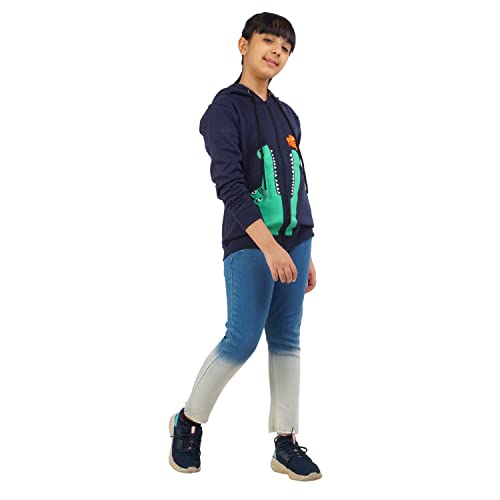 Image of Real Basics Girls Cotton Hooded Sweatshirt(Pack of 1)
