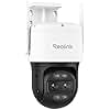 Reolink 4K PTZ Camara Vigilancia WiFi Exterior con Doble Lente, Visión de 360°, Seguimiento Automático, Detección de Personas/Vehículos/Animales, Zoom 6X, Visión Nocturna en Color, TrackMix WiFi