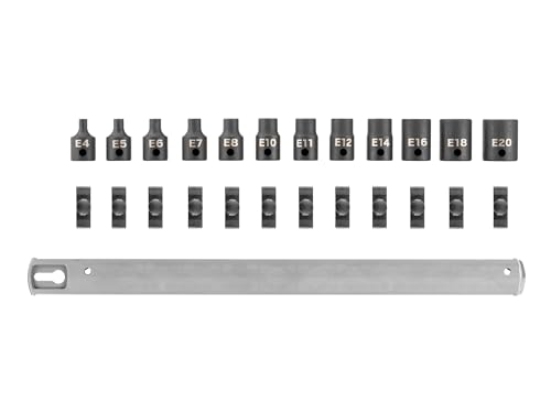 Jeu de 12 douilles à choc TEKTON 3/8" E4-E20 : la précision des finitions SID91116 - 3