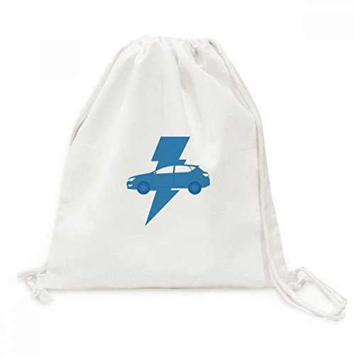 Sac à dos cordon toile foudre d'énergie résistant pour shopping durable