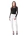 HUE womens Ultra Soft High Waist Denim Leggings Pants, White, Large US
