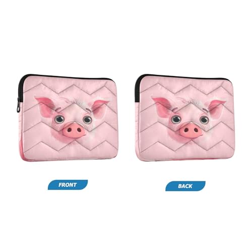 Funda para portátil 13-14 pulgadas impermeable con diseño de cerdito miniatura 2