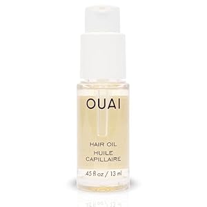 OUAI Hair Oil Travel Size – Hair Heat Protectant Oil for Frizz Control – Adds Shine and Smooths Split Ends – Color Safe Formula – Paraben, Phthalate and Sulfate Free (0.45 oz)