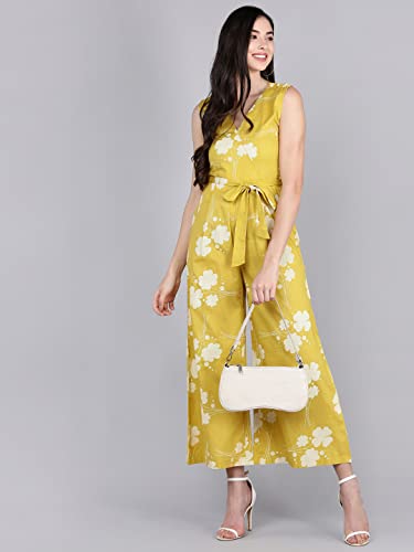 Image of Vaamsi Women's Cotton Above The Knee Jumpsuit