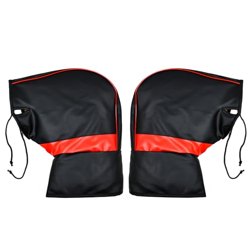 バイク用ハンドルカバー 防風 防水 保温性 汎用ハンドルカバー バイク 自転車 ハンドルカバー YAMAHA HONDA SUZUKI KAWASAKI pcx ninja250 cbr250rr などに適用 ハンドルウォーマー秋冬 防寒対策 防寒具