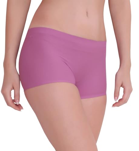 Image of LOURYN KOULYN Women's Ice Silk Seamless Boyshort Panty, (Pack of 3 Panty)