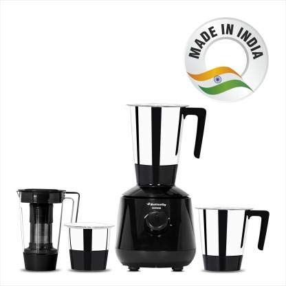 Image of Butterfly Mixer Grinder Thunder 750 W Juicer Mixer Grinder (Black, 4 Jars)