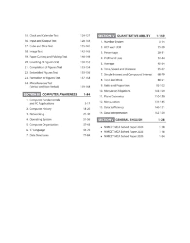 Image of Arihant MCA Entrance Exam 2027 | Study Guide NIMCET, CUET-PG, JAM, JNU, Pune University, BHU, KIT JEE & Other Regional Entrances | Syllabus Coverage, Chapterwise Theory, 3500+ MCQs & Solved Paper 2026