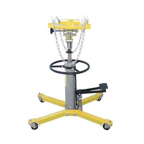 NADCFN Gato de transmisión Elevador Coche Gato de transmisión telescópico hidráulico de Alta elevación, 0,5 T, Utilizado para Caja de Cambios de Coche de Alta elevación(Yellow)