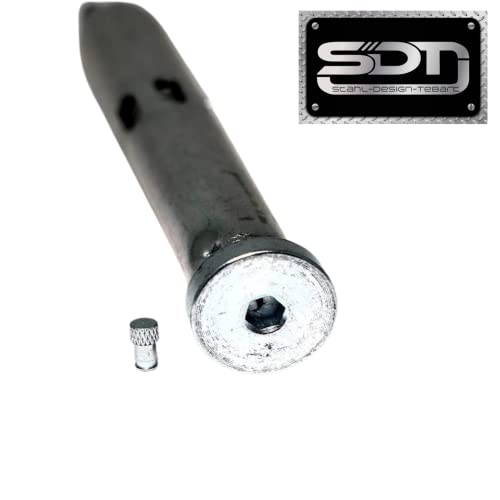 Federbandbolzen-Komplettset mit Arretierstift – Passend für Teckentrup & Hörmann Feuerschutztüren – E1/S1 für Konstruktionsband Ø 19 mm, Länge 145 mm – Ideal für FH- und Brandschutztüren