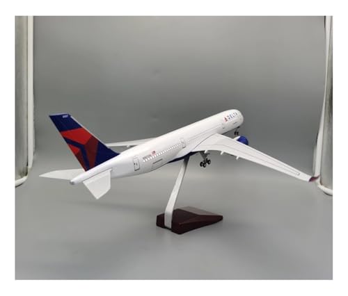 Modelo de avión de resina Delta A350 miniatura 47CM para vitrinas de colección 4