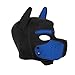 Babylounger Pup Hood, Pup Play Hood, Removable Dog Full Face Pup Hood (Blue)