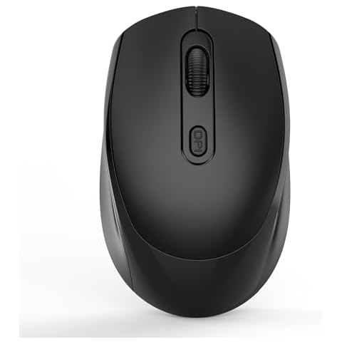 Bluetooth & Wireless Mouse for MacBook Air/Pro, iPad, Surface Pro, Spectre, XPS, Yoga, Chromebook – Rechargeable Silent Ergonomic 2.4G USB Mouse for PC, Laptop, Computer, Tablet in Office and Home Cover