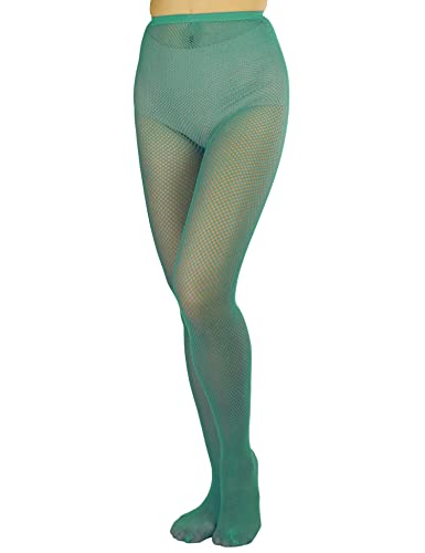 Image of Lastclream High Waisted Fishnet Tights for Women Sexy Fishnets Stockings Full Footed Fishnet Sheer Pantyhose Plus Size