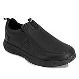 Nautica Men's Non Slip Food Service Work Shoes Lace-Up and Slip-On-Cameron-Black-11