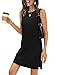 WIHOLL Dresses for Women 2026 Casual Summer Sundresses Spring Fall Sleeveless Tank Dress Fashion Vacation Outfits Black XL