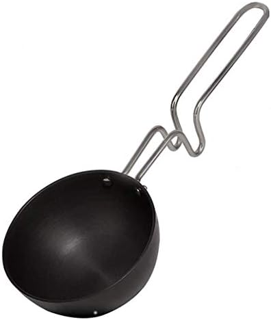 Wonderchef 50001900 Tadka Pan Large for dal, kadhi, saag, dhokla, Aluminium, Black,10 cm