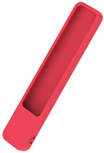 Image of Oboe Sikai Silicone Case for Sony Smart Tv Voice Remote RMF-TX600U RMF-TX500E Shockproof Protective Remote Cover Skin-Friendly Anti-Dirt Anti-Slip Anti-Lost with Remote Loop (Red)