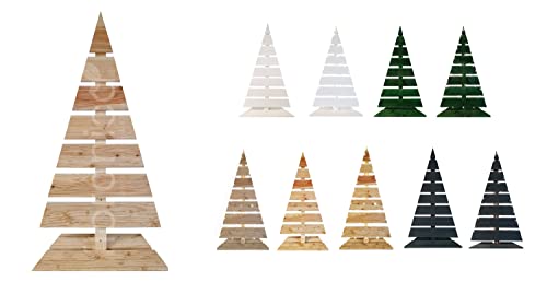 Floranica Holzweihnachtsbaum Natürliches Lärchenholz Höhe 92 cm Fußbreite 45 cm Unbehandelte Schöne Weihnachtsdekoration moderner Weihnachtsbaum Cover