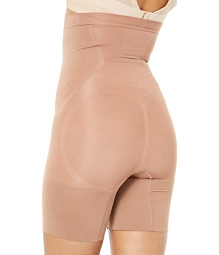 Spanx Shapewear For Women Oncore High-Waisted Mid-Thigh Short Cafe Au Lait Xs One Size #TOP1