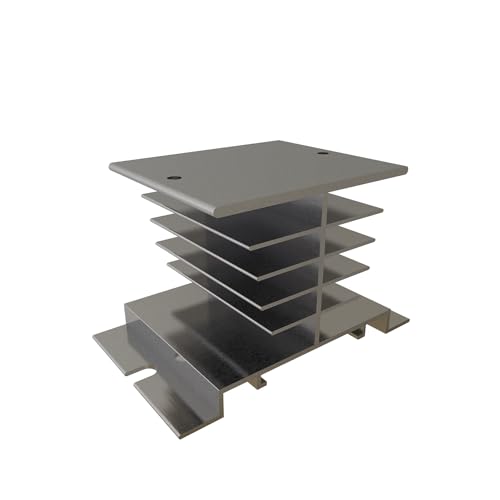 YQSIYU Aluminum Heat Sink Designed for Solid State Relays - Compatible with 10-40A DA,DD,AA Model