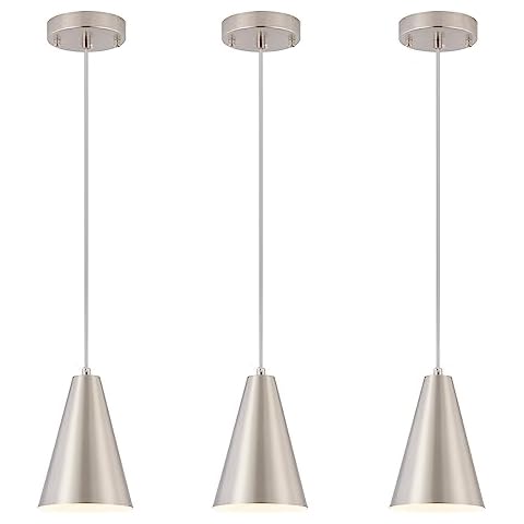 Dijiahua Brushed Nickel Pendant Lights Cover