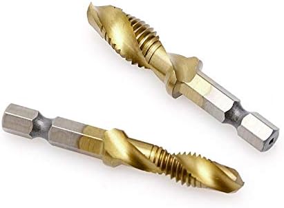 Drill Bits For 1 Set Hex Shank M3-M10 Titanium Plated HSS Hand Screw Thread Metric Tap Drill Bits For C5AC