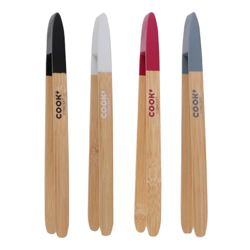 COOK CONCEPT - KU6119, Une Pince en bambou aimantée, colori aléatoire, ustensile de cuisine...
