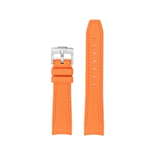 [LOKLNEYK] 20mm�A�[�N�[�qTPU�S�������x���g�ɓK������Omega X Swatch�A��Moon Swatch(Orange orange)
