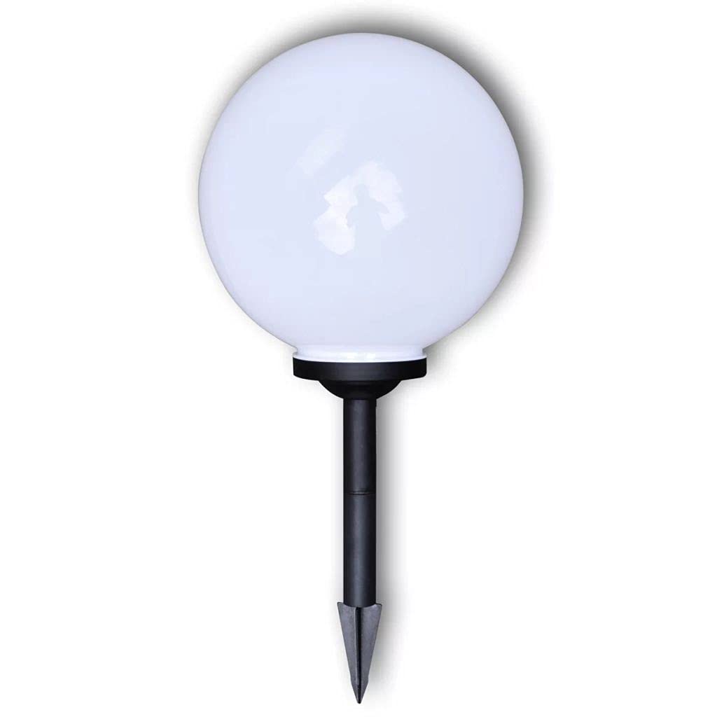 Kstyhome Boule Solaire extérieure de Jardin 30cm 2 pièces avec Piquet de Sol