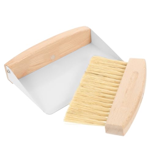 HIAKDOFT Mini Desktop Cleaning Broom and Dustpan Small Table Sweeper with Brush for Efficient Dust Removal Multi-Function Tabletop Cleaning Kit for Home and Office Use