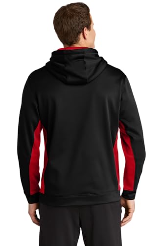 SPORT-TEK Unisex Sport-Wick Fleece Colorblock Hooded Pullover3