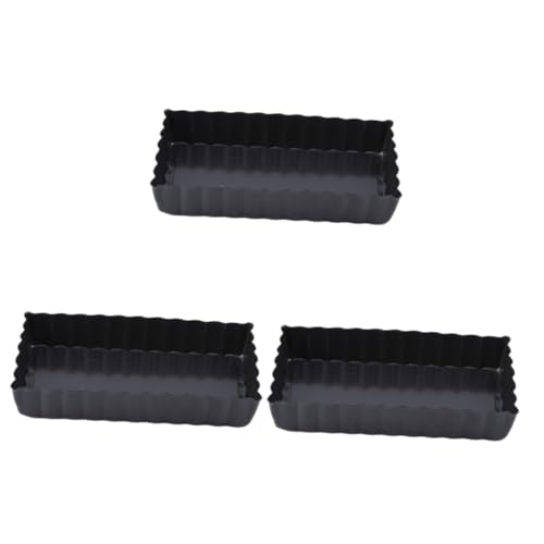 Mikinona 3pcs Aluminum Alloy Non-stick Bread Baking for Toast and Loaf Removable Bottom for Easy Baking and Cleaning and Heavyweight Design for Long-term Use