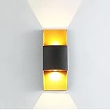 icemob lampada da parete impermeabile per esterni a doppia testa led lampada da parete sigillata e impermeabile corpo in alluminio pressofuso satinato sconce corridoio corridoio decorazione del cortil